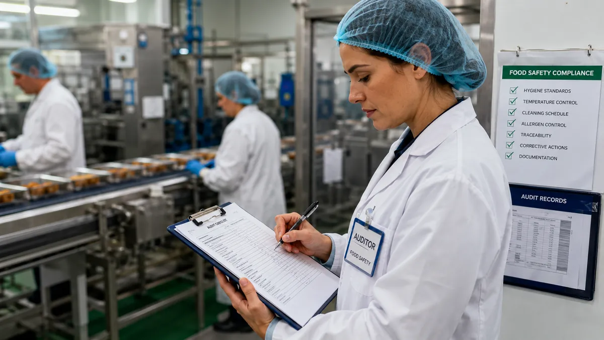 Operational evidence and change records in GNV Food